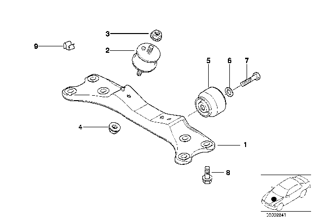 2000 BMW 740i Transmission Suspension Diagram