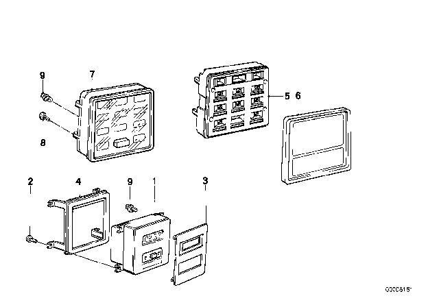 1980 BMW 633CSi Additional Information Instruments Diagram 2