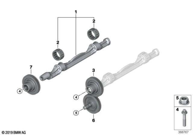 2020 BMW X1 Crankshaft Drive Mass Compensator Diagram