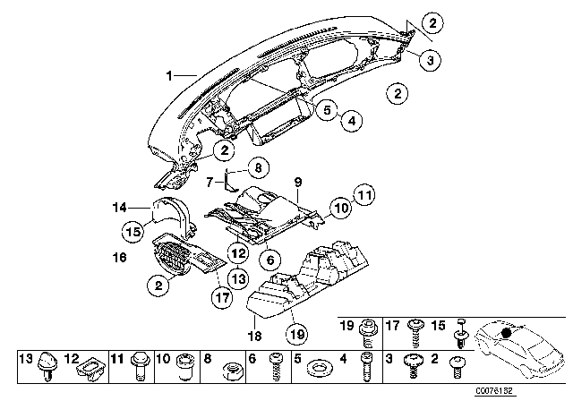 2003 BMW Alpina V8 Roadster Hex Nut Diagram for 07129900218