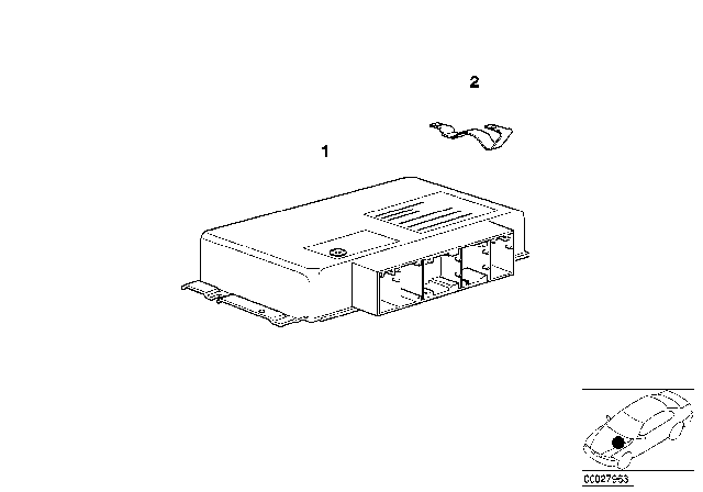 1996 BMW 740iL Basic Control Unit EGS Diagram 2