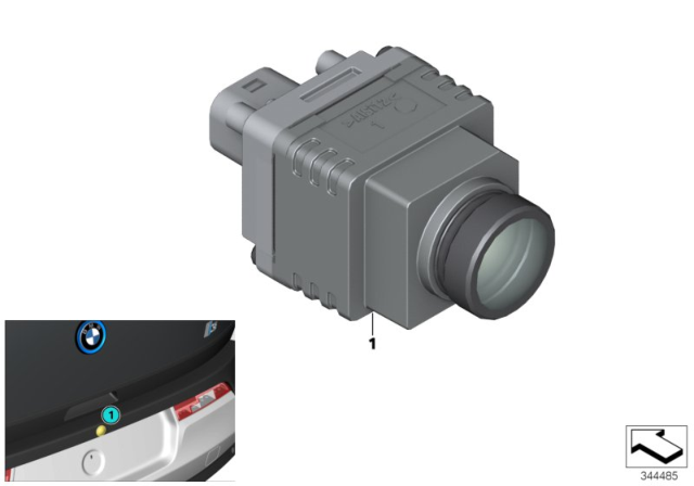 2016 BMW i3 Reversing Camera Diagram