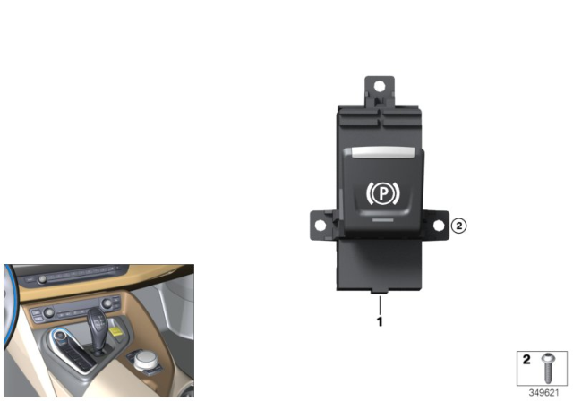 2014 BMW i8 Parking Brake Switch Diagram