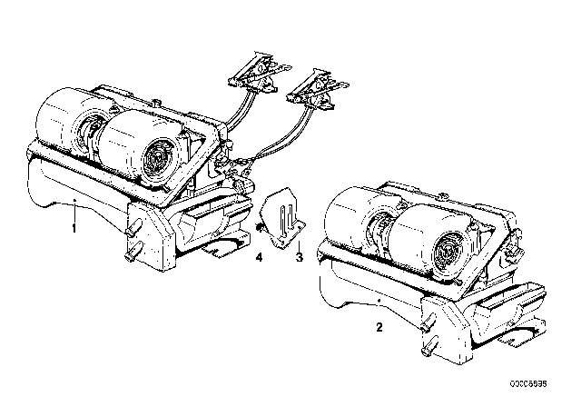 1978 BMW 320i Heater Diagram for 64111366661