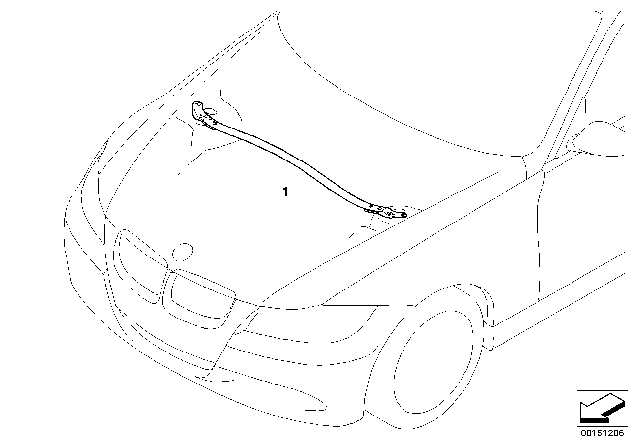 2009 BMW 328i BMW Performance Strut Brace Diagram 2