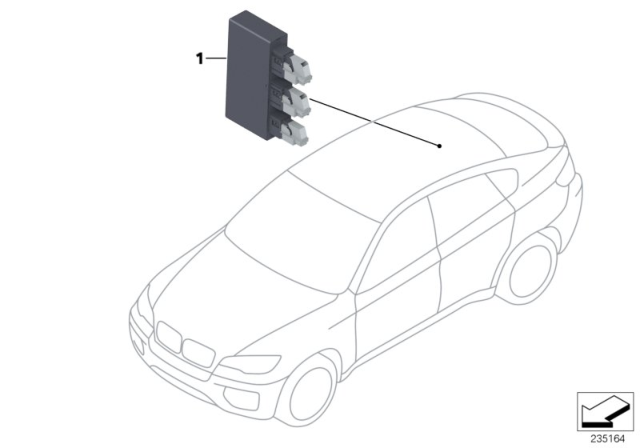 2010 BMW X5 Control Unit, Park Distance Control Diagram