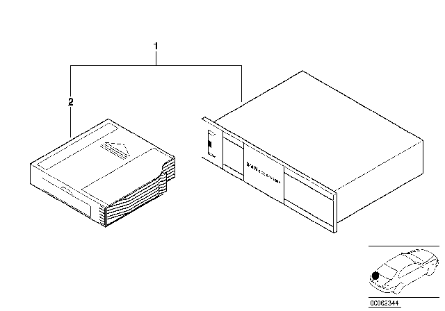 2003 BMW 325Ci CD Changer Diagram