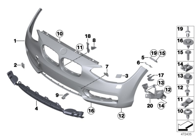 2018 BMW 230i xDrive S-Clamp Diagram for 07147305866
