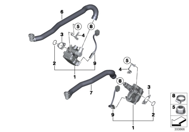 2009 BMW M5 Idle Control Device Diagram for 13417834495