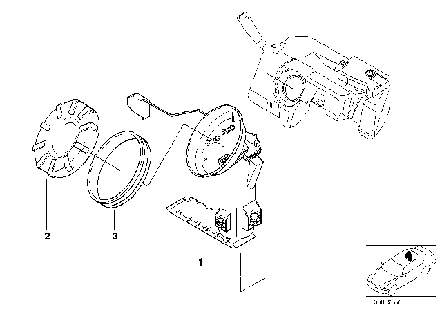 1999 BMW Z3 Fuel Pump Diagram for 16146756323