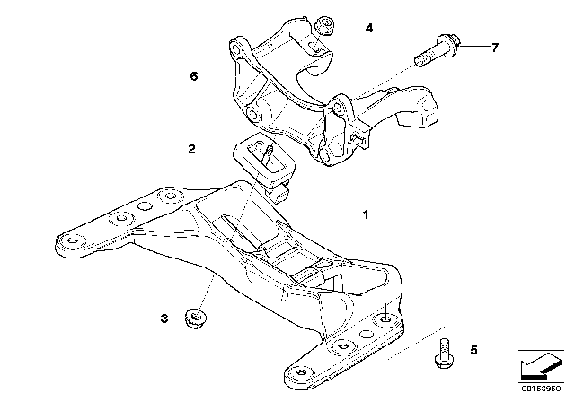 2010 BMW M6 Gearbox Mounting Diagram