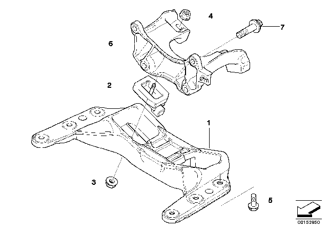 2008 BMW M5 Gearbox Mounting Diagram