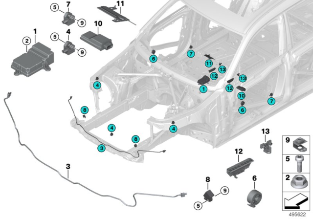 2020 BMW X7 CONTROL UNIT AIRBAG Diagram for 65779890595