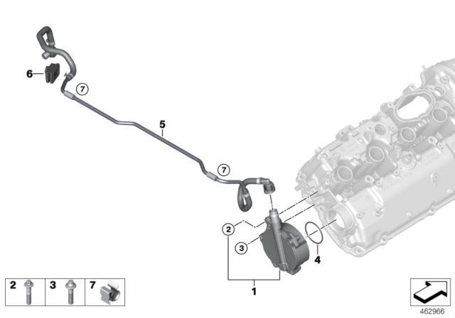 2018 BMW M550i xDrive Vacuum Pump Diagram for 11668634120