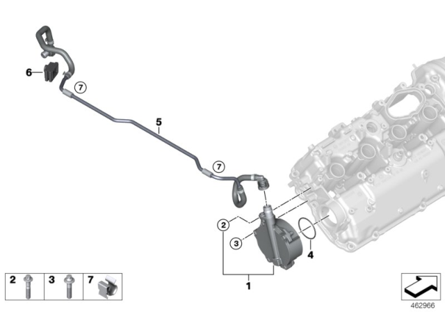 2019 BMW M550i xDrive Vacuum Pump Diagram