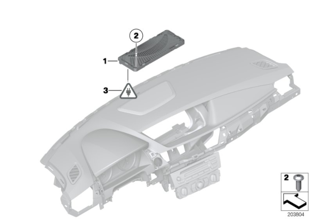 2014 BMW X1 Components Top-HIFI Instrument Panel Diagram