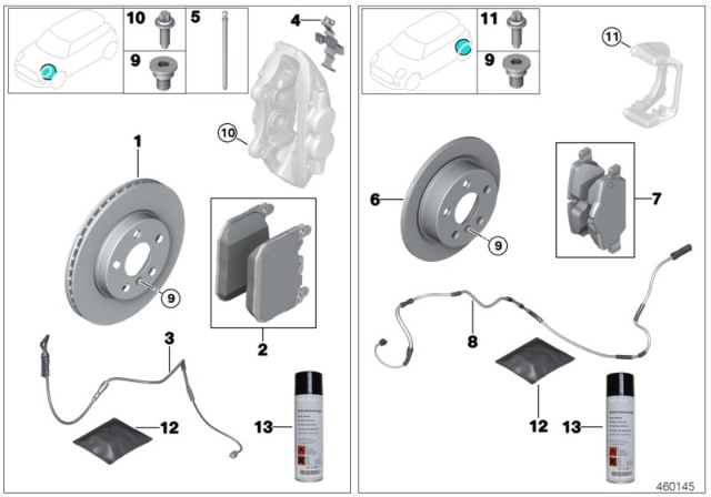 2020 BMW X7 BRAKE DISC, VENTILATED Diagram for 34106880077