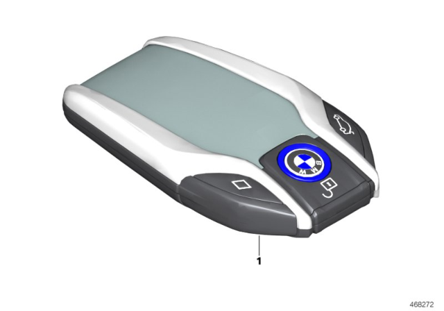 2015 BMW i8 Retrofitting Rad.Remote Control Display Diagram