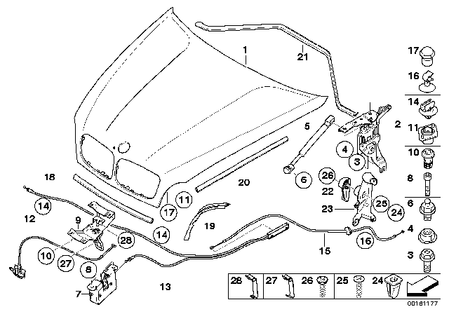 2011 BMW X6 Engine Mood / Mounting Parts Diagram