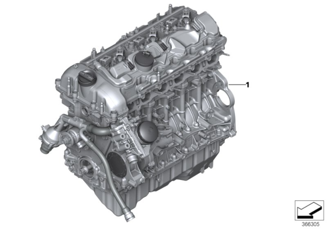2016 BMW M3 Short Engine Diagram for 11002420288