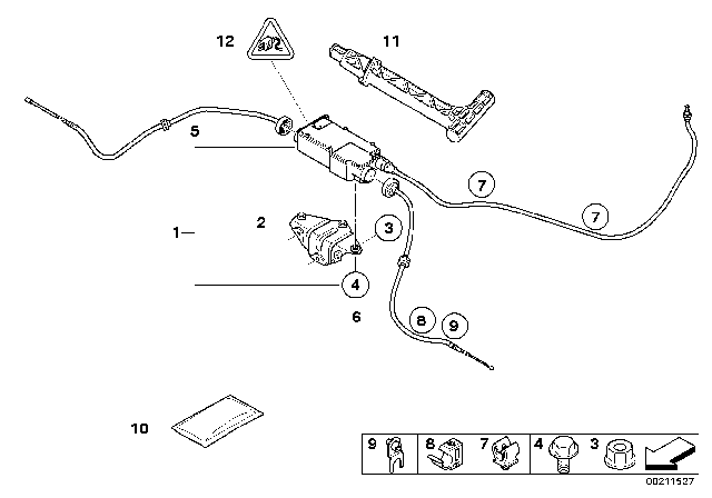 2013 BMW X5 M Parking Brake / Actuator Diagram