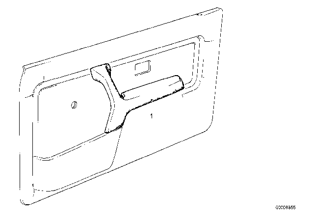 1991 BMW 318i Armrest, Front Diagram