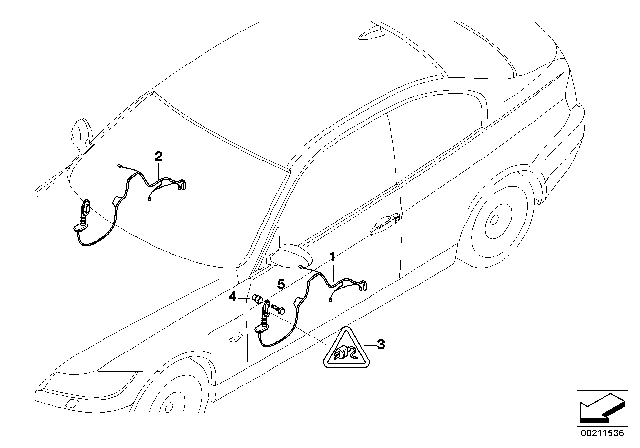 2010 BMW 328i Door Cable Harness Diagram