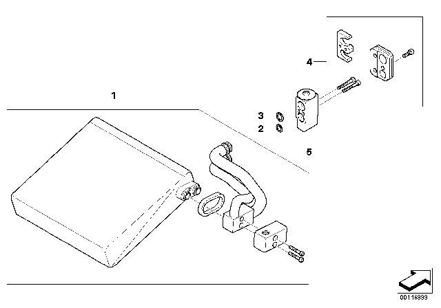 2003 BMW Z4 Bracket Set Diagram for 64116927609