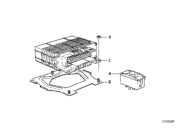 1992 BMW 325i Control Unit Egs, Programmed Diagram