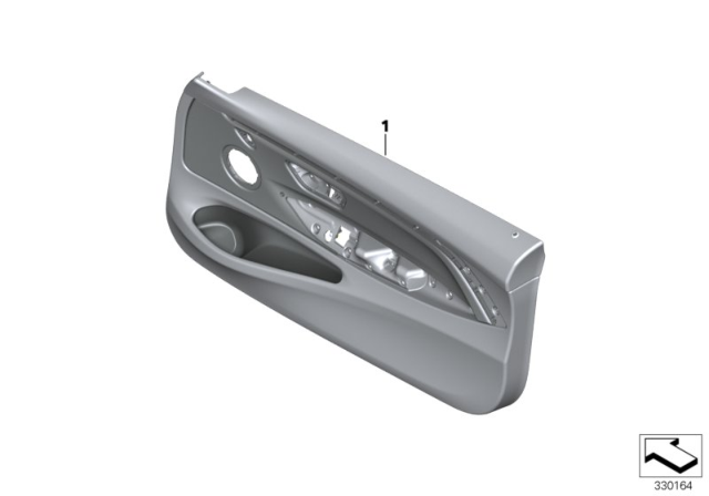 2018 BMW 440i Door Trim Panel Diagram