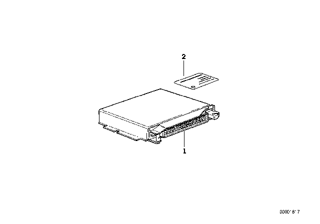 1997 BMW 740iL Basic Control Unit DME Diagram