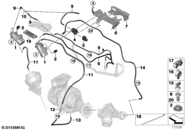 2011 BMW 335d Vacuum Control - Engine-Turbo Charger Diagram