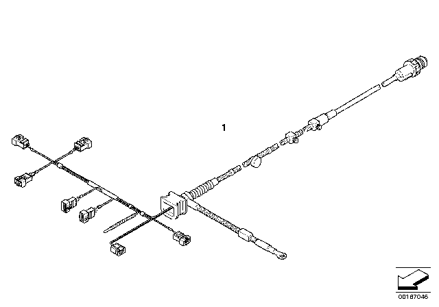 2011 BMW 335is Wiring Harness, Engine Gearbox Module Diagram