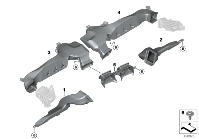 2020 BMW Z4 Air Channel Diagram