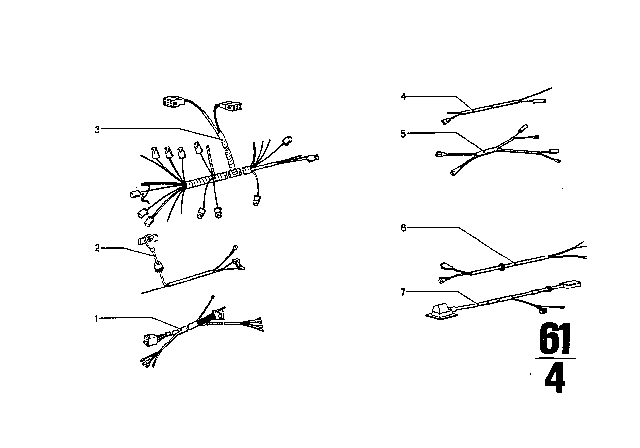 1973 BMW 3.0CS Wiring Set Diagram 1