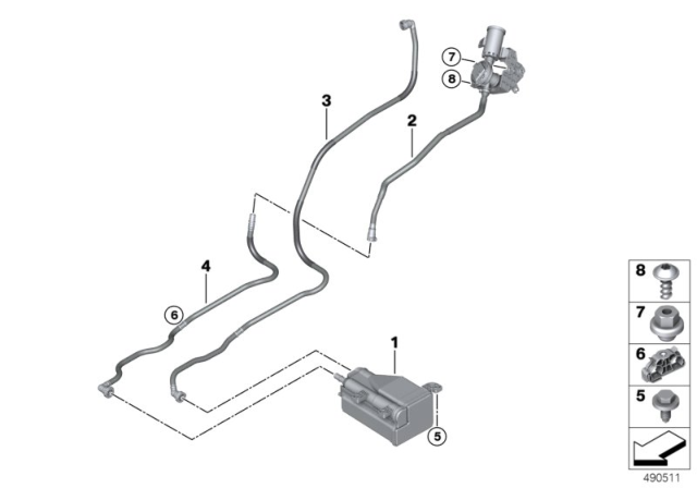 2019 BMW X7 Activated Charcoal Filter Diagram