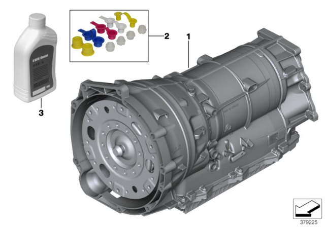 2015 BMW X5 Automatic Transmission GA8HP75Z Diagram