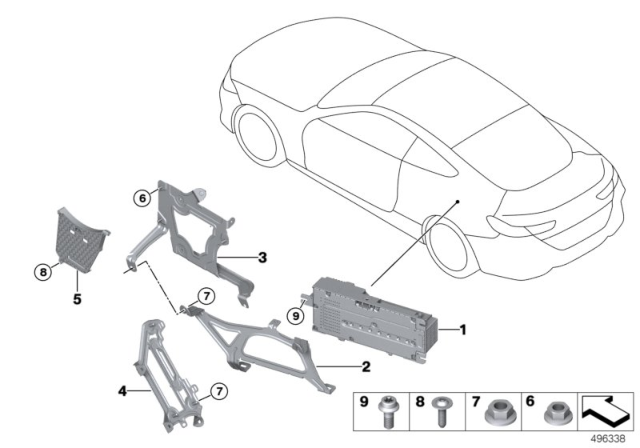 2020 BMW 840i xDrive Gran Coupe AMPLIFIER HIGH END Diagram for 65129824562