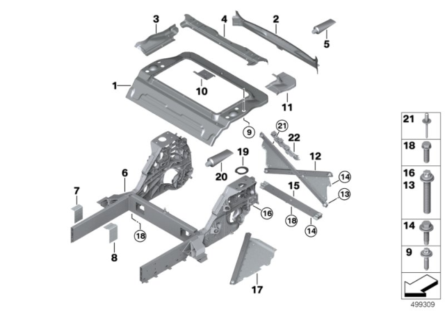 2014 BMW i3 Vertical Strut Diagram for 39206852678