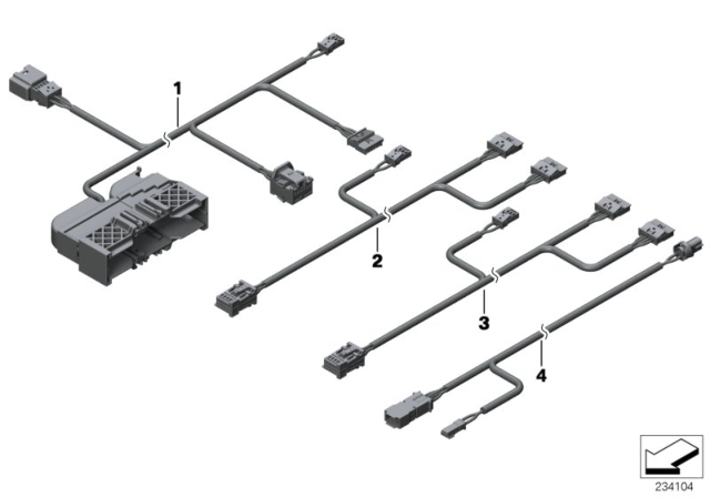 2014 BMW X3 Wiring Set Seat, Passenger'S Side Diagram for 61129228859