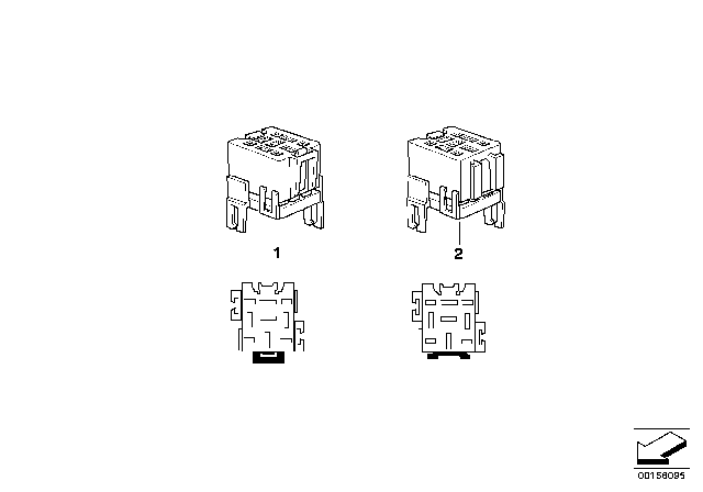 2005 BMW 325i Relays Base Diagram