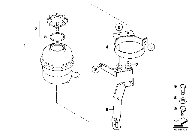 2007 BMW M6 Oil Carrier / Single Parts Diagram