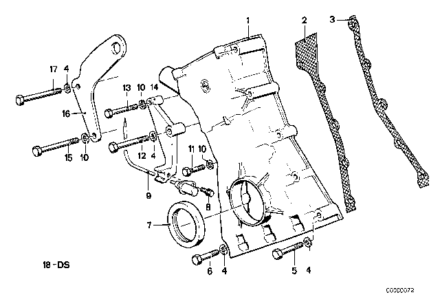 1988 BMW M5 Shackle Diagram for 11141312892