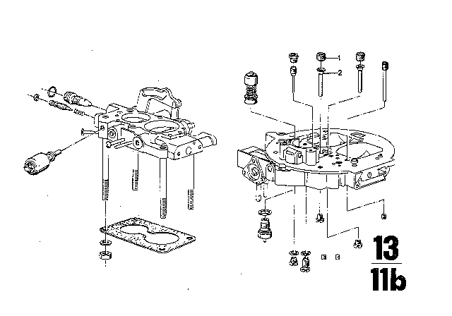 1973 BMW Bavaria Carburetor, Jets And Pumps Diagram 3