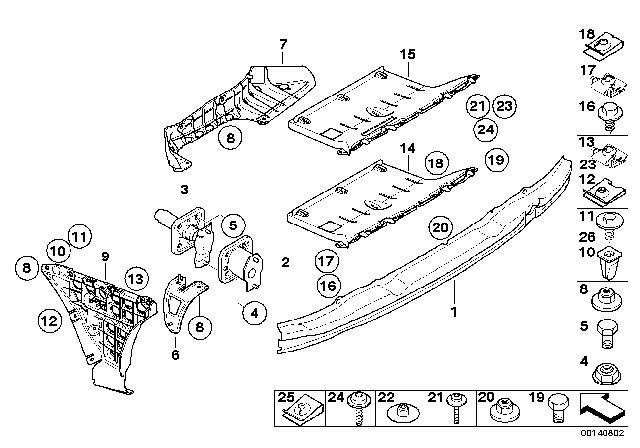 2009 BMW M5 Carrier, Rear Diagram