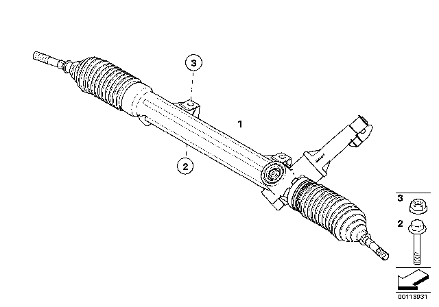 2004 BMW Z4 Steering Gear Diagram