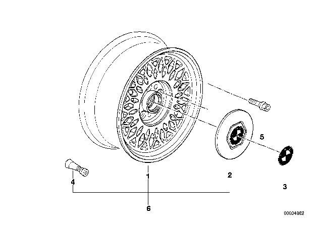 1995 BMW 530i Td Styling Diagram