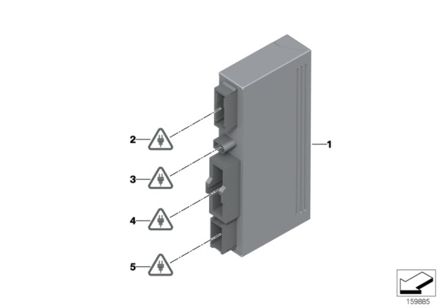 2009 BMW Z4 Control Unit, Soft Top Module Diagram