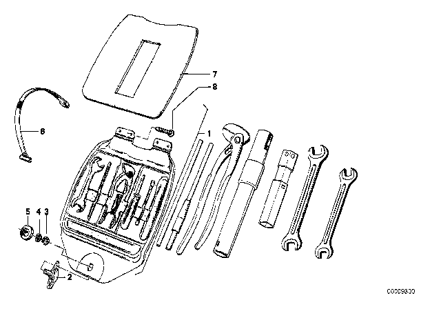 1978 BMW 530i Washer Diagram for 71111111922