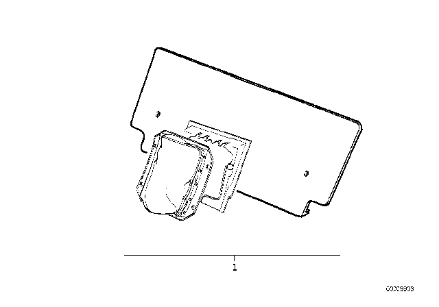 2000 BMW 528i Ski Bag Diagram